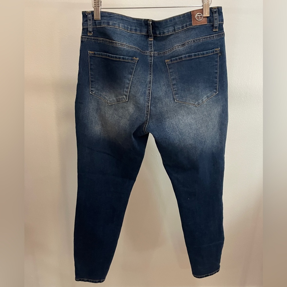 Tahari (Amelia) Button Fly Skinny Jeans Womens Size 10/30 Button Up 90s Y2K - Picture 2 of 15